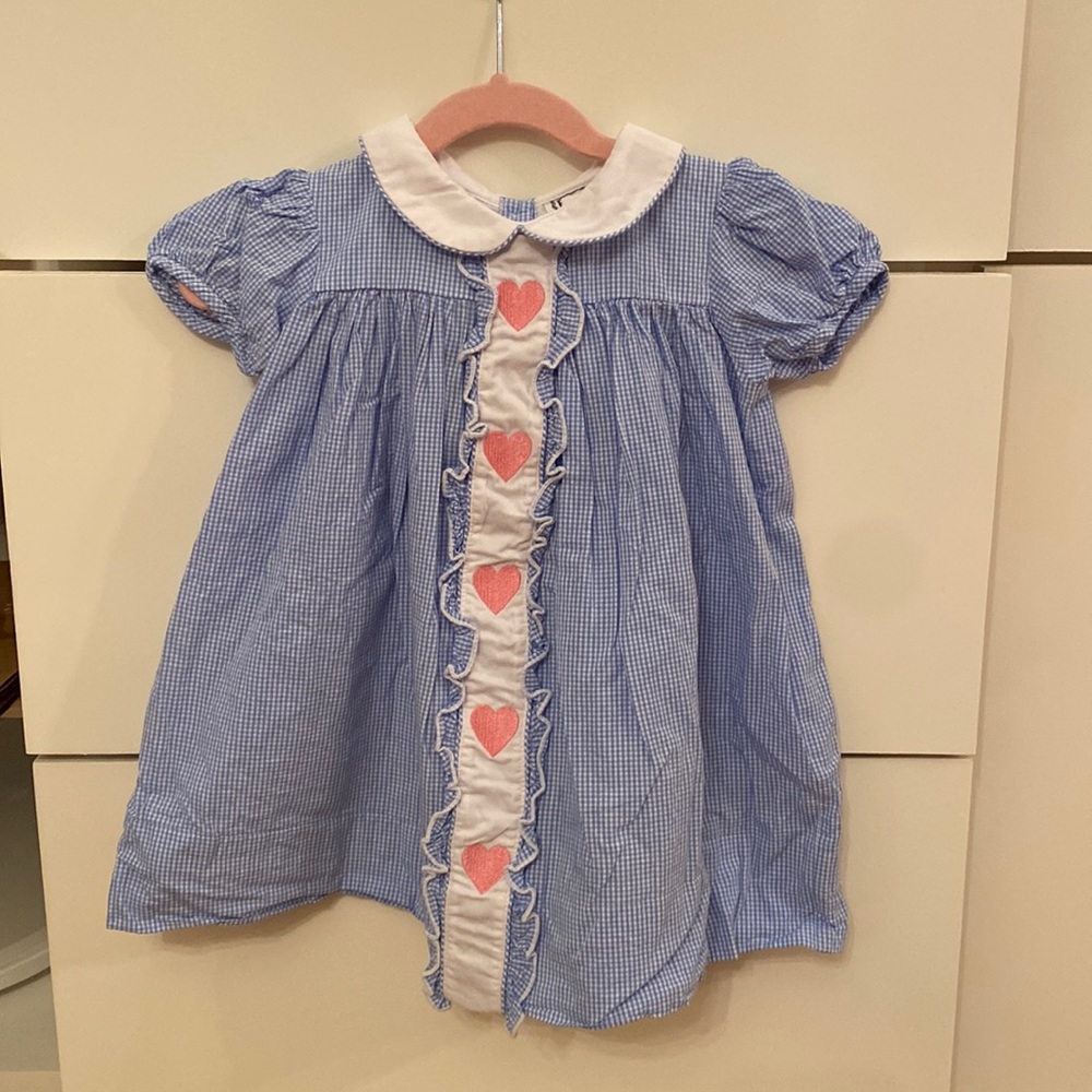 Embroidered heart dress